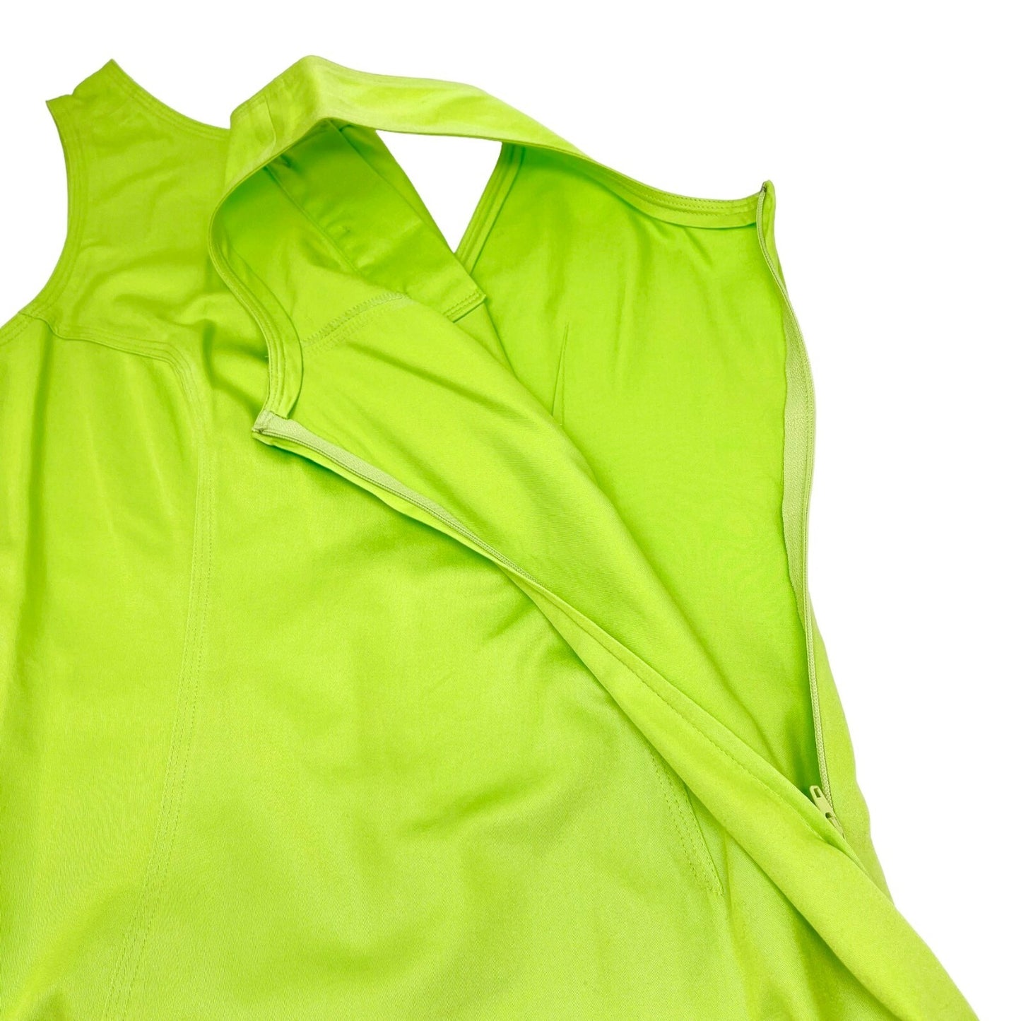 VERSACE JEANS COUTURE Vintage Dress #40 Multicolor Medusa Button Green Rank AB