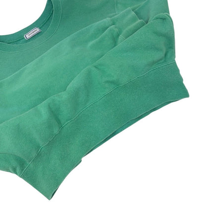 Yves Saint Laurent Vintage Logo Long Sleeve Sweatshirt Top #M  Green 902898