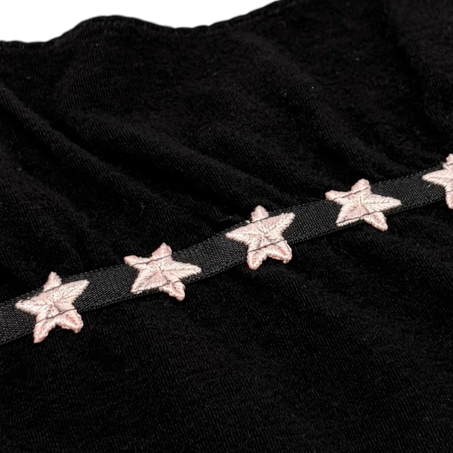 CHANEL Vintage 05A CC Logo Star Camisole Top #40 Black Pink Cashmere 901805