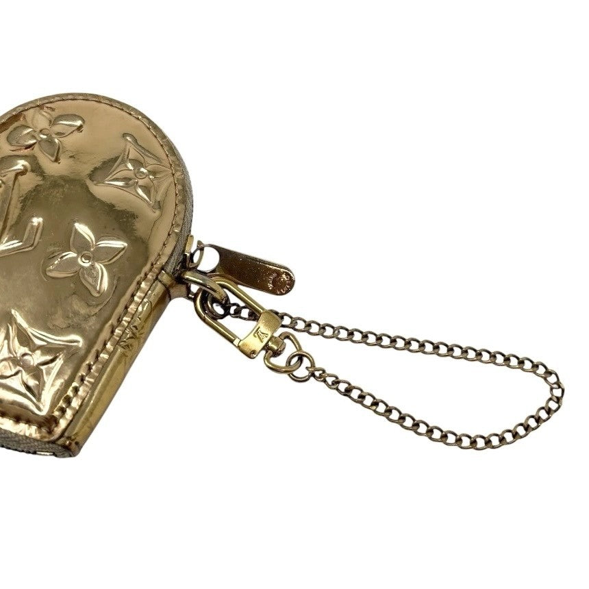 LOUIS VUITTON Vintage Monogram Miroir Porte Monnaie Coeur Purse Coin Case Gold