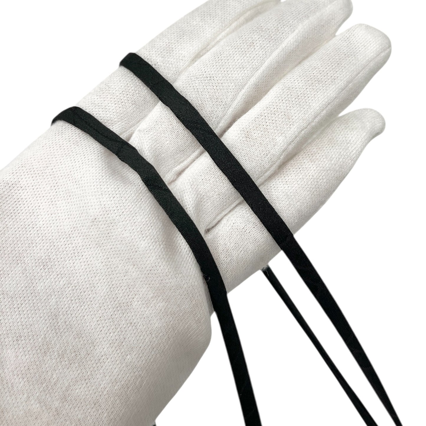 CHANEL Vintage 01P CC Logo Dress One-piece Flower Camellia Button Black Silk