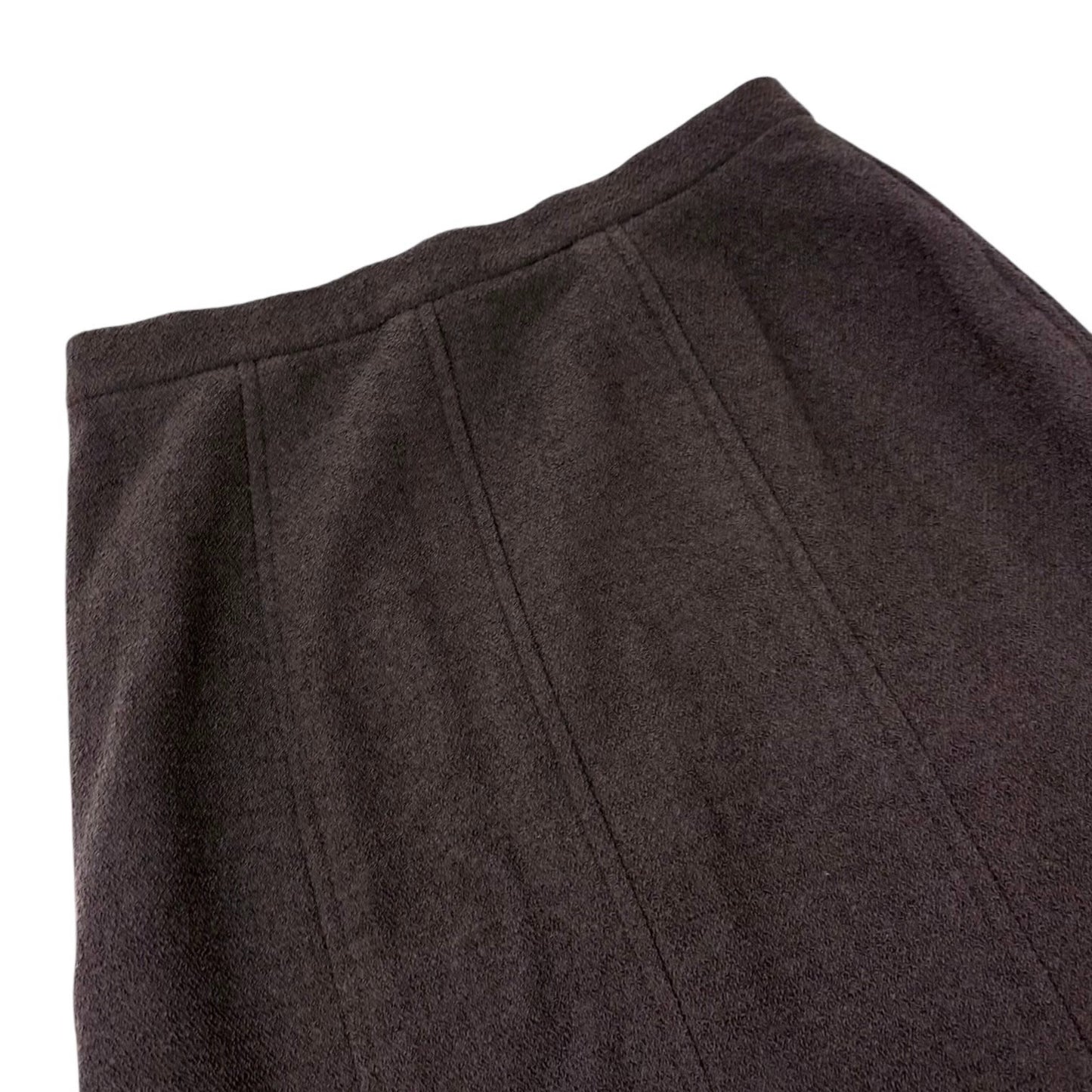 CHANEL Vintage 95A Tweed Suits Jacket Skirt #40 Wool Button Brown Gold