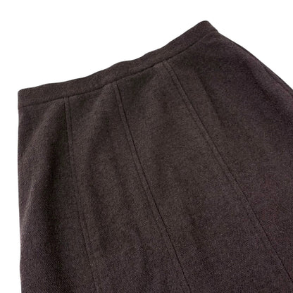 CHANEL Vintage 95A Tweed Suits Jacket Skirt #40 Wool Button Brown Gold