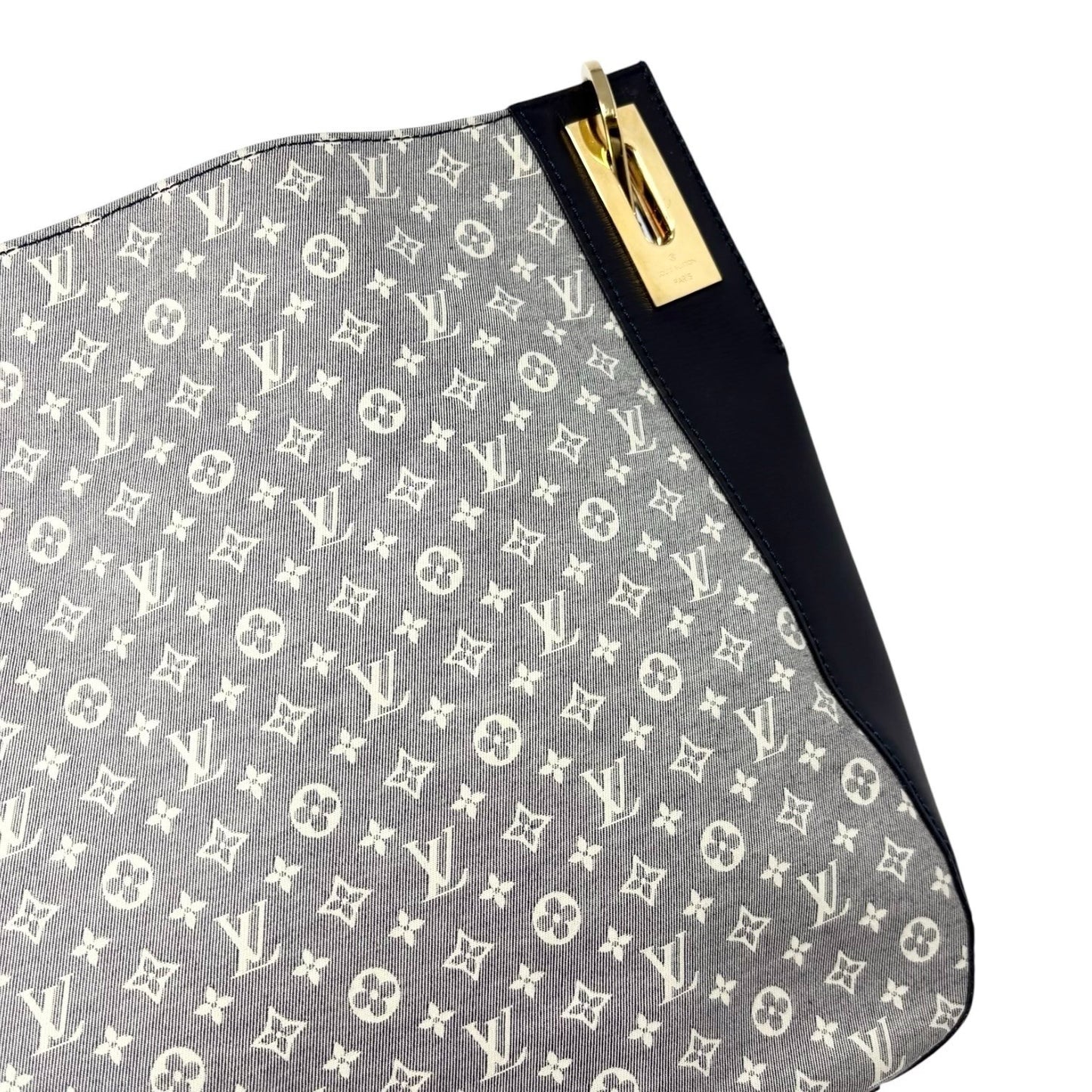 LOUIS VUITTON Vintage Monogram Idylle Rendez-Vous MM Tote Bag Blue Canvas