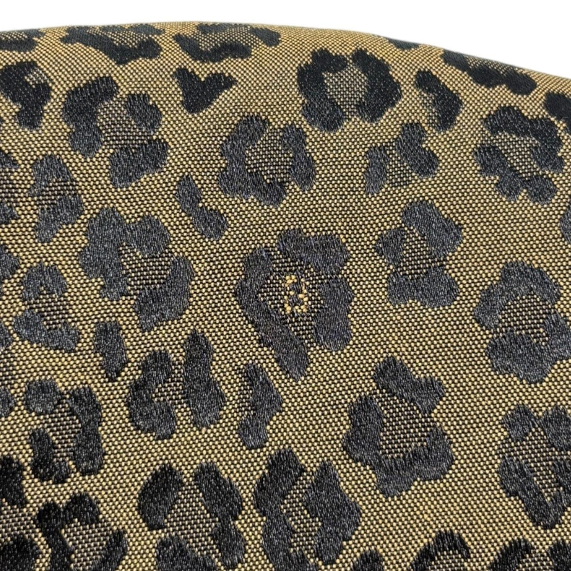 FENDI Vintage FF Logo Leopard Mini Dress One-piece #42 Brown Black Sleeveless