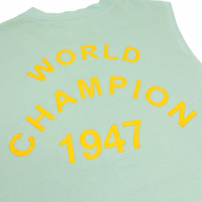 Christian Dior Vintage 2002 J'ADORE Logo Tank Top #36 Light Green Yellow 902366