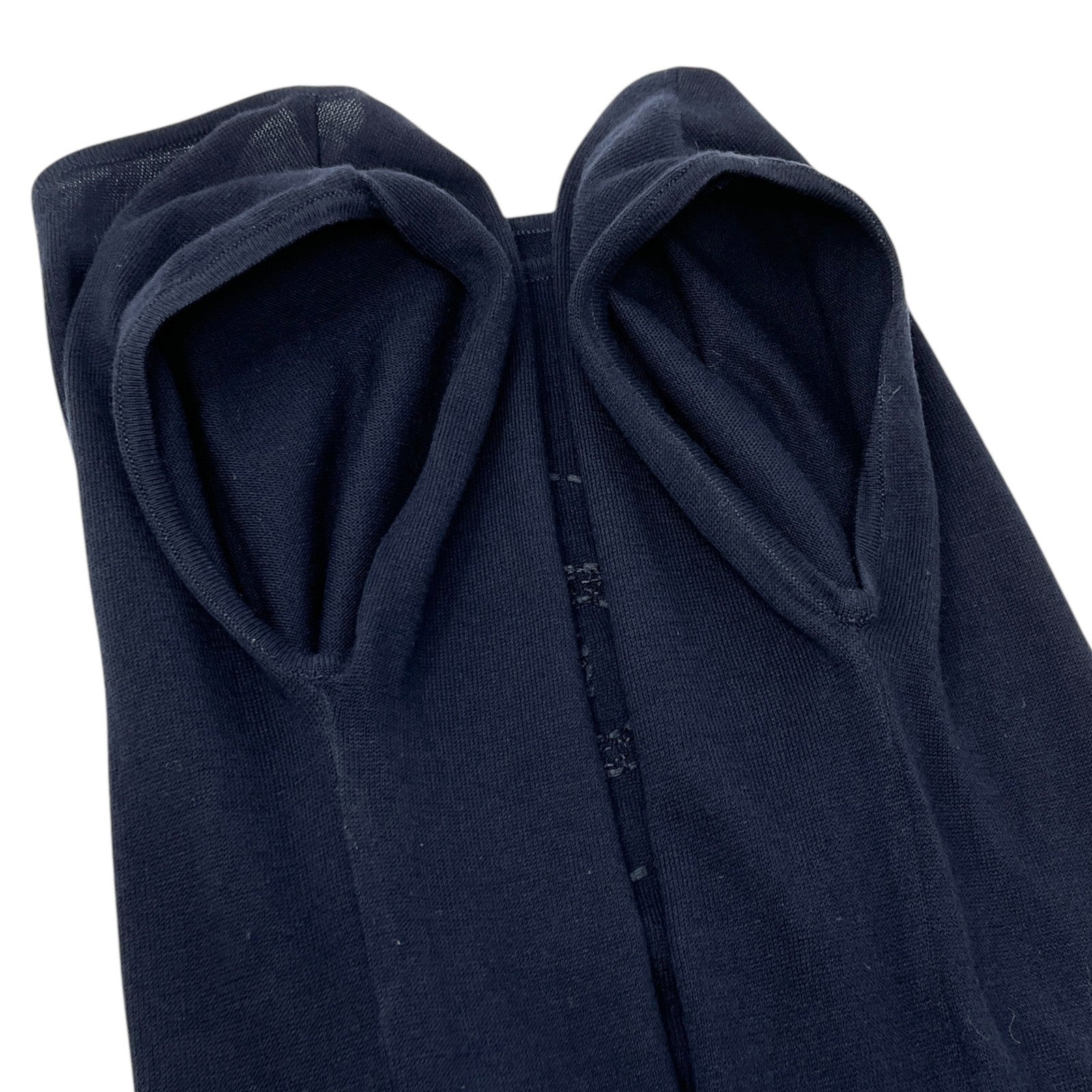 CHANEL Vintage 07P CC Mark Logo Summer Knit Top #36 Sleeveless Stitch Dark Blue