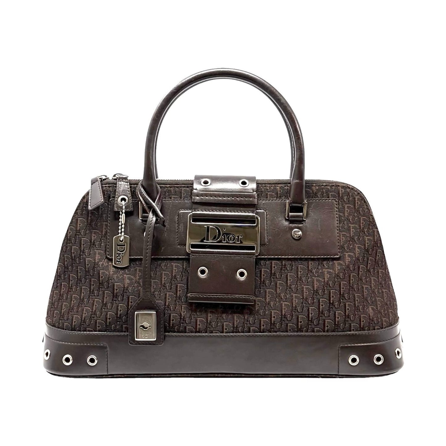 Christian Dior Vintage Trotter Monogram Street Chic Uptown Bag Brown 902077