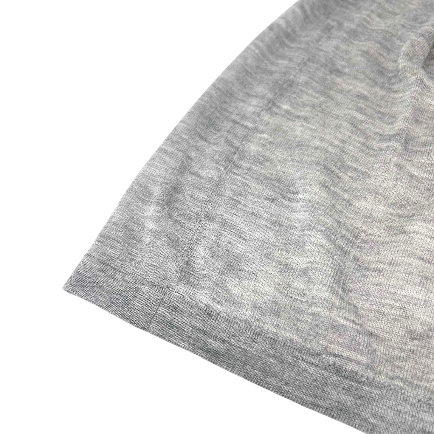 CHANEL Vintage 2012 CC Logo Cardigan Tank Top Set #34 Gray Cashmere Stitch