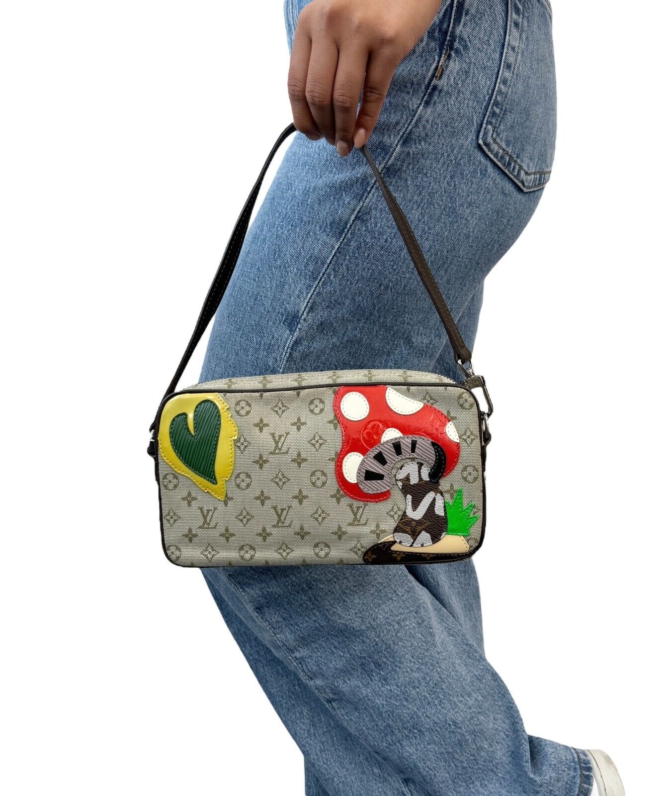 LOUIS VUITTON Vintage LV Monogram Conte de fees Pochette Shoulder Bag Green