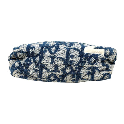 Christian Dior Vintage Trotter Monogram Terry Cloth Mini Bag Blue 902337
