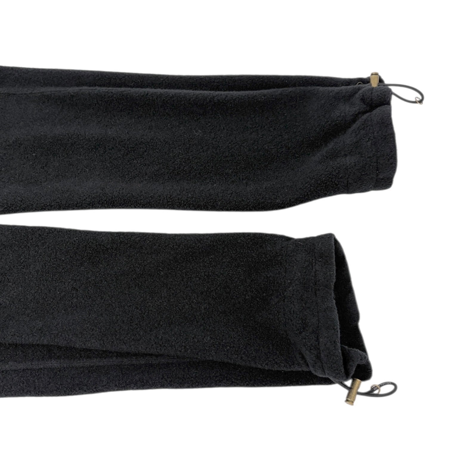 LOUIS VUITTON Vintage LV Logo Full Zip Up Hoodie Jacket #L Black Polyester