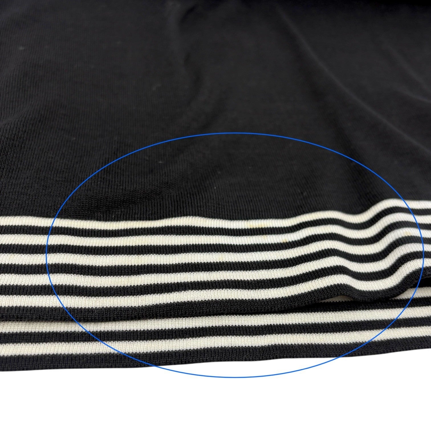 CHANEL Vintage 98P CC Mark Logo Summer Knit Tank Top #38 Black White Cotton