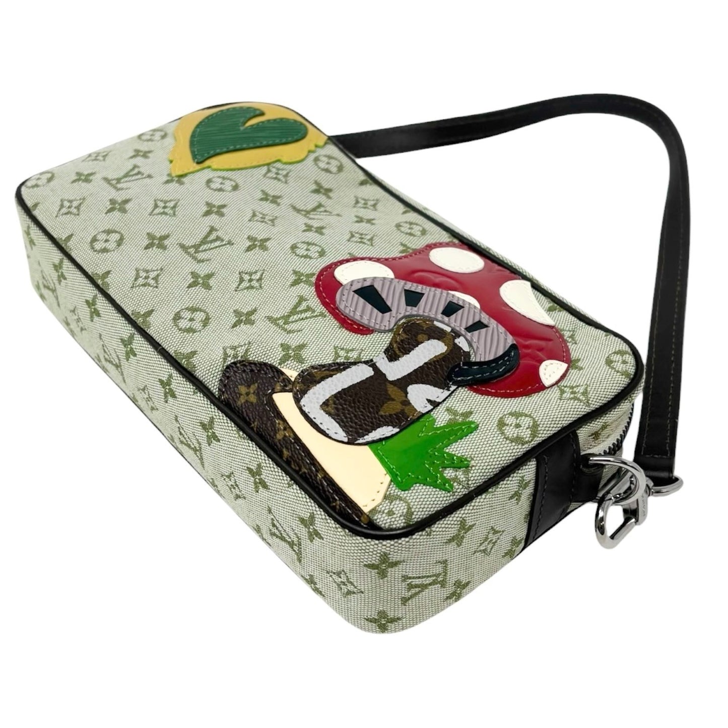 LOUIS VUITTON Vintage Conte de fees Monogram Shoulder Bag Mushroom Green 902016