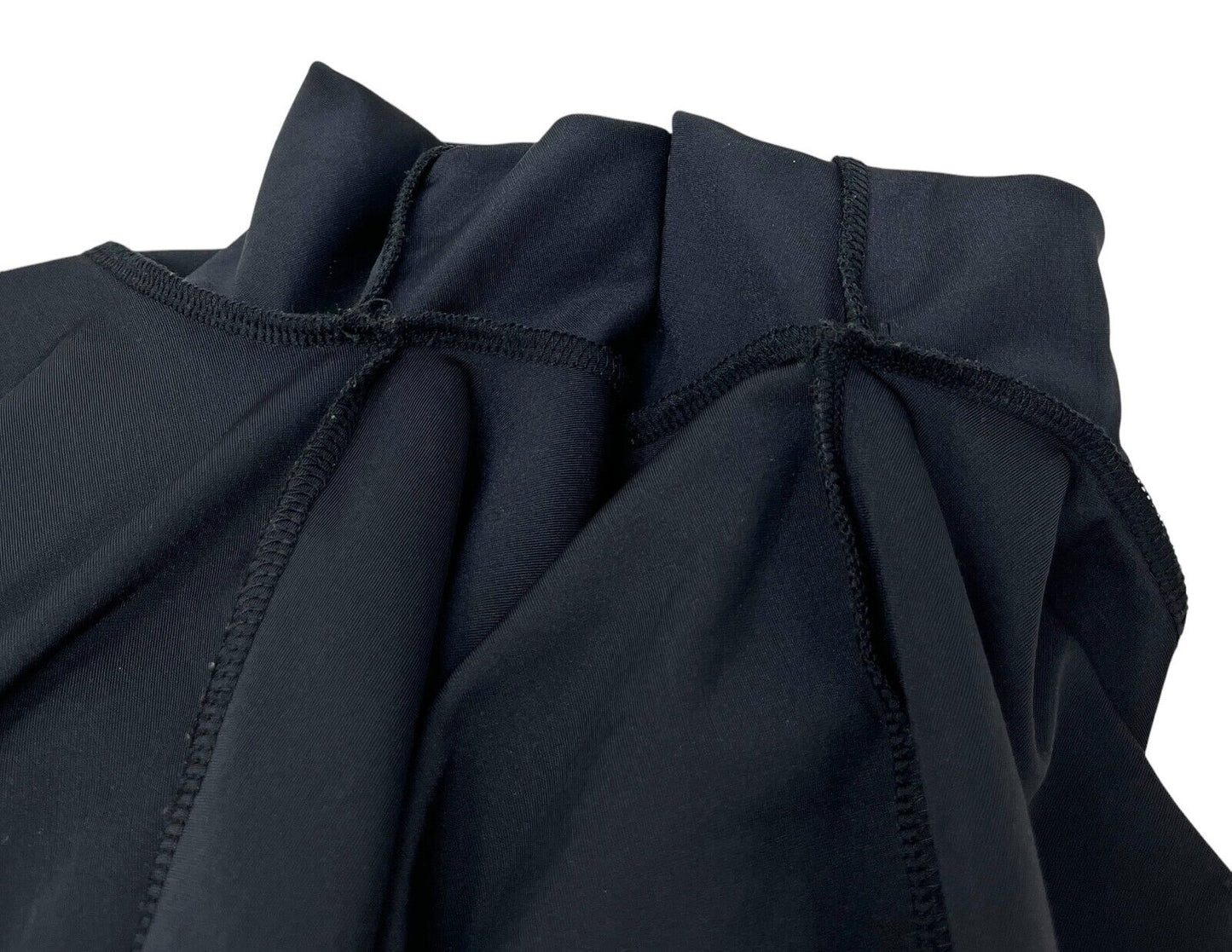 CHANEL Vintage 05C Hoodie Parka Jacket #36 Cropped Zip Velvet Black Nylon