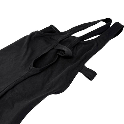CHANEL Vintage 98P CC Logo Swimwear Swimsuit One-piece #40 Black Nylon 902283
