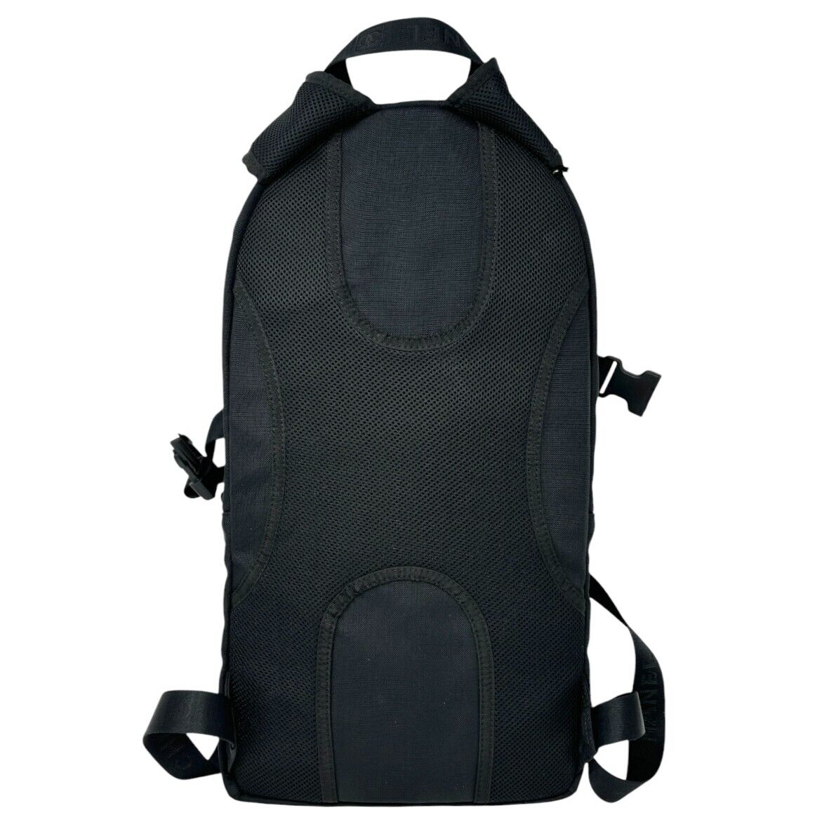 CHANEL Sport Vintage 2004 CC Mark Logo Backpack Black White Nylon Leather Zip