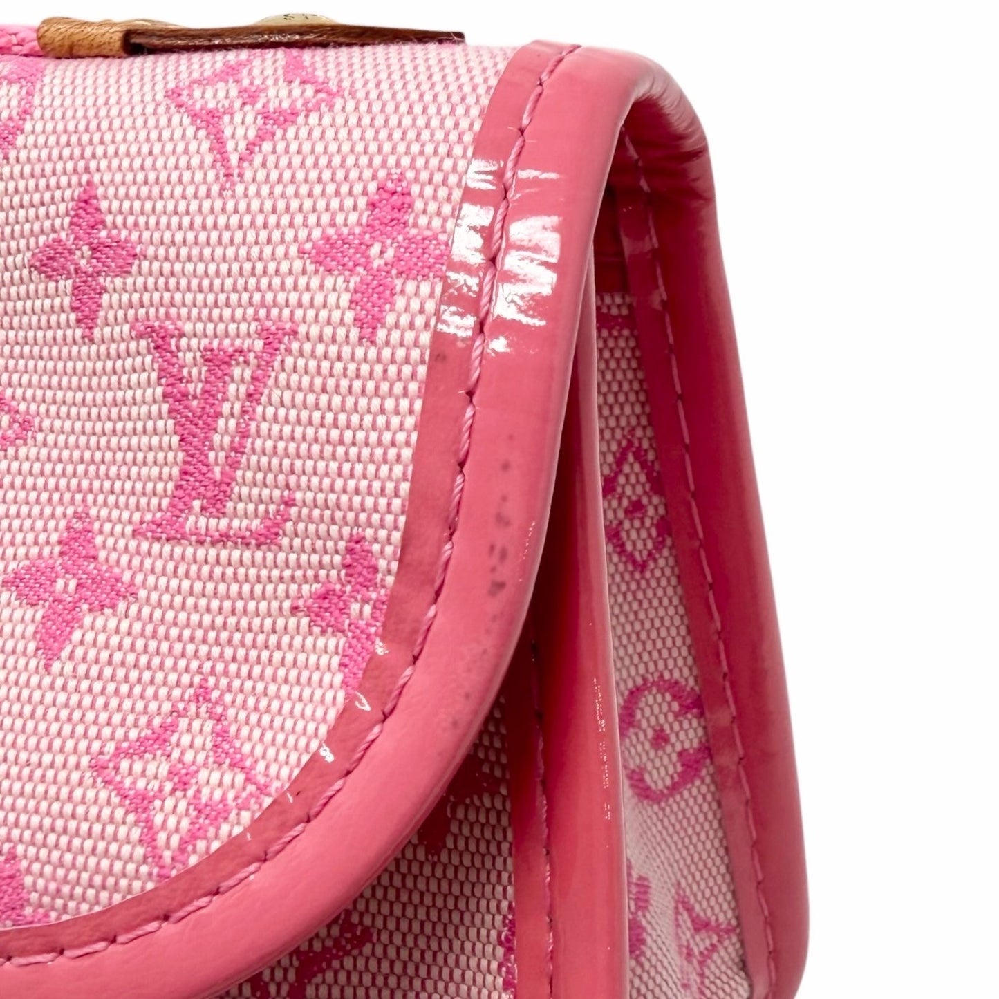 LOUIS VUITTON Vintage Monogram Trousse Mini Bag Pink Canvas Pochette 901802