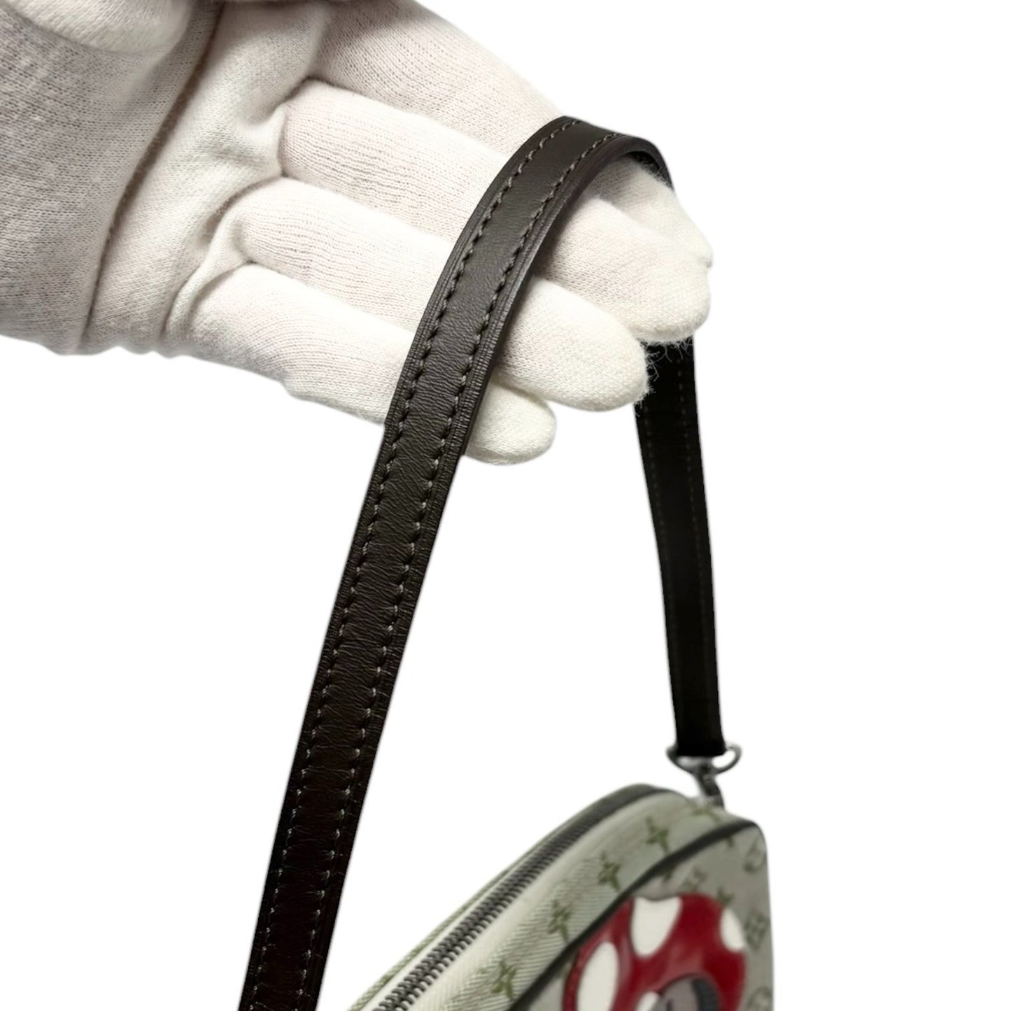 LOUIS VUITTON Vintage Conte de fees LV Monogram Logo Shoulder Bag Mushroom Green