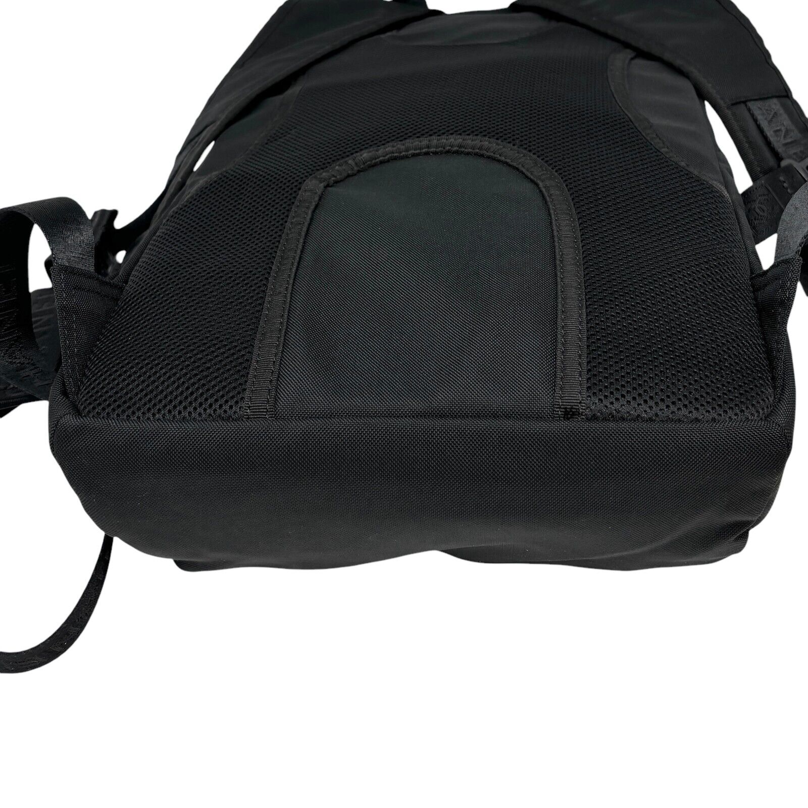 CHANEL Sport Vintage 2004 CC Mark Logo Backpack Black White Nylon Leather Zip