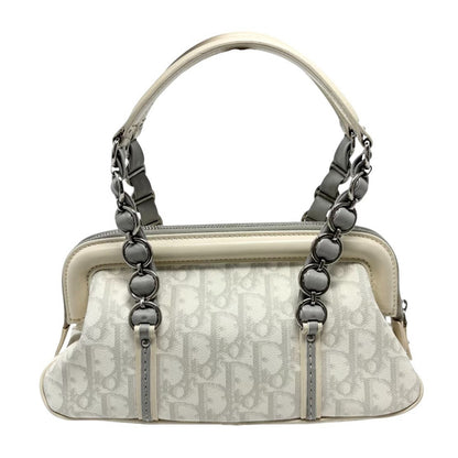 Christian Dior Vintage Romantique Trotter Monogram Bag Heart White 902466