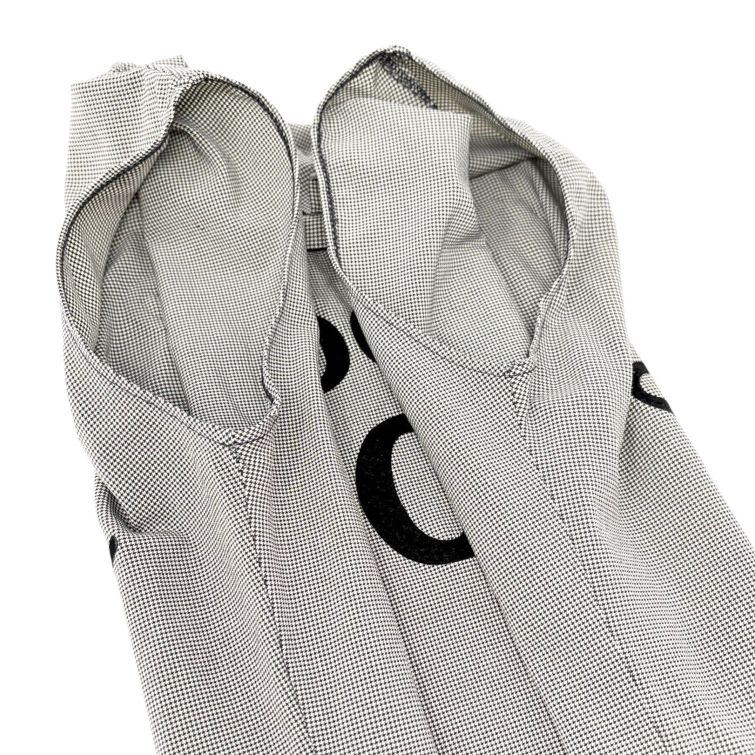 Christian Dior Vintage 2002 J'ADORE Logo Tank Top #36 Gray Black Nylon