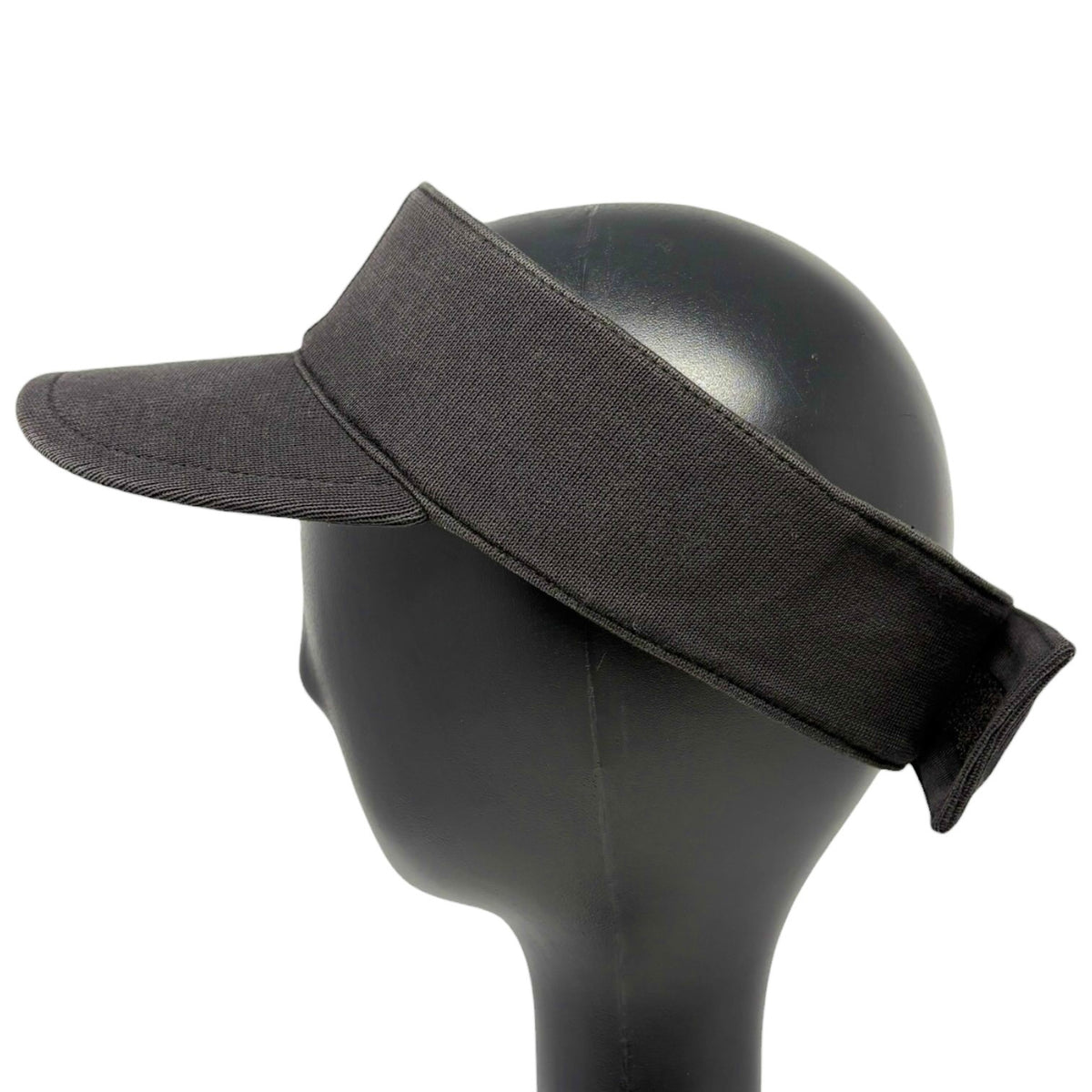 CHANEL Sport Vintage CC Logo Sun Visor Hat #M Black Beige Cotton 902496
