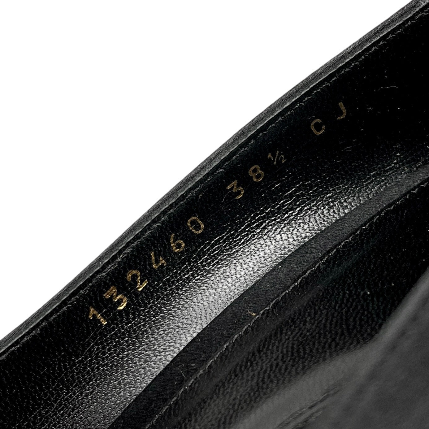 GUCCI Vintage Logo Horsebit Heels #38.5 US 8.5 Black Rhinestone Satin Rank AB+