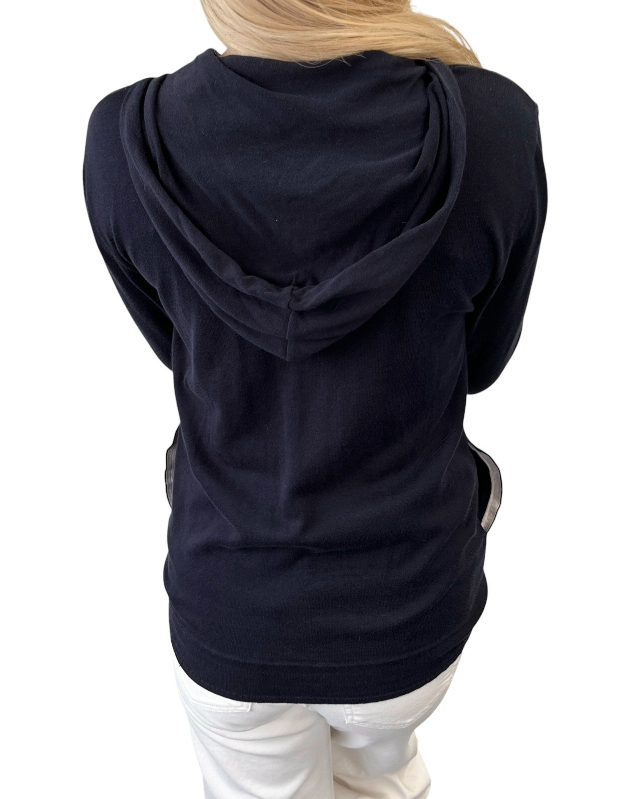 CHANEL Sport Vintage 07C CC Logo Zip Hoodie Jacket Top #36 Blue White 902073