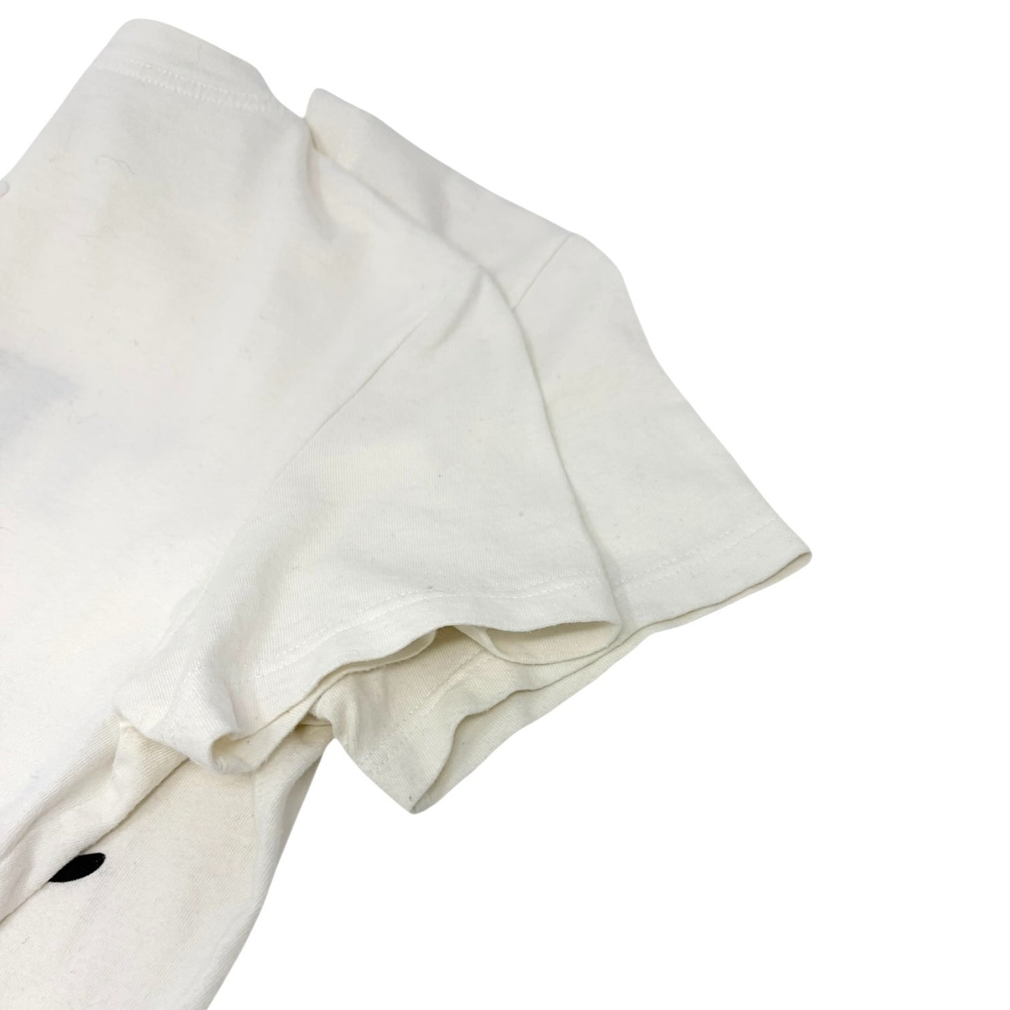 Christian Dior 2002 Vintage Addict Big Logo T-shirt Top #38 White Black Cotton