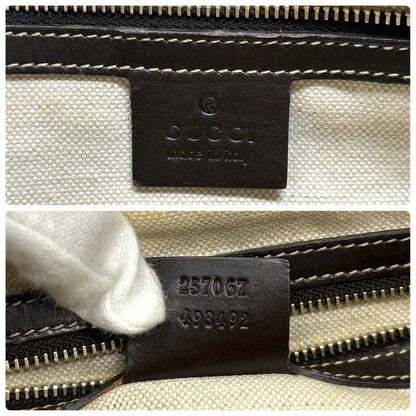 GUCCI Vintage GG Monogram Lovely Heart Shoulder Bag Beige Brown Canvas 902325