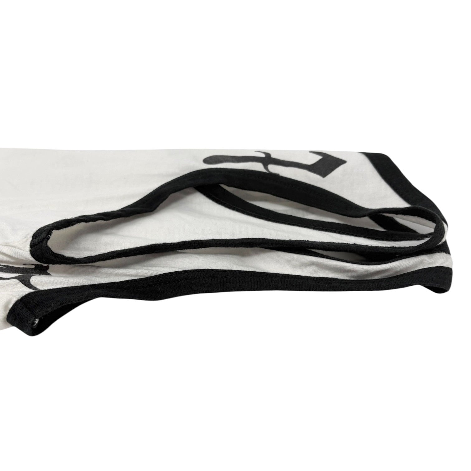 Christian Dior Vintage 2002 John Galalliano Logo Tank Top #36 White Black