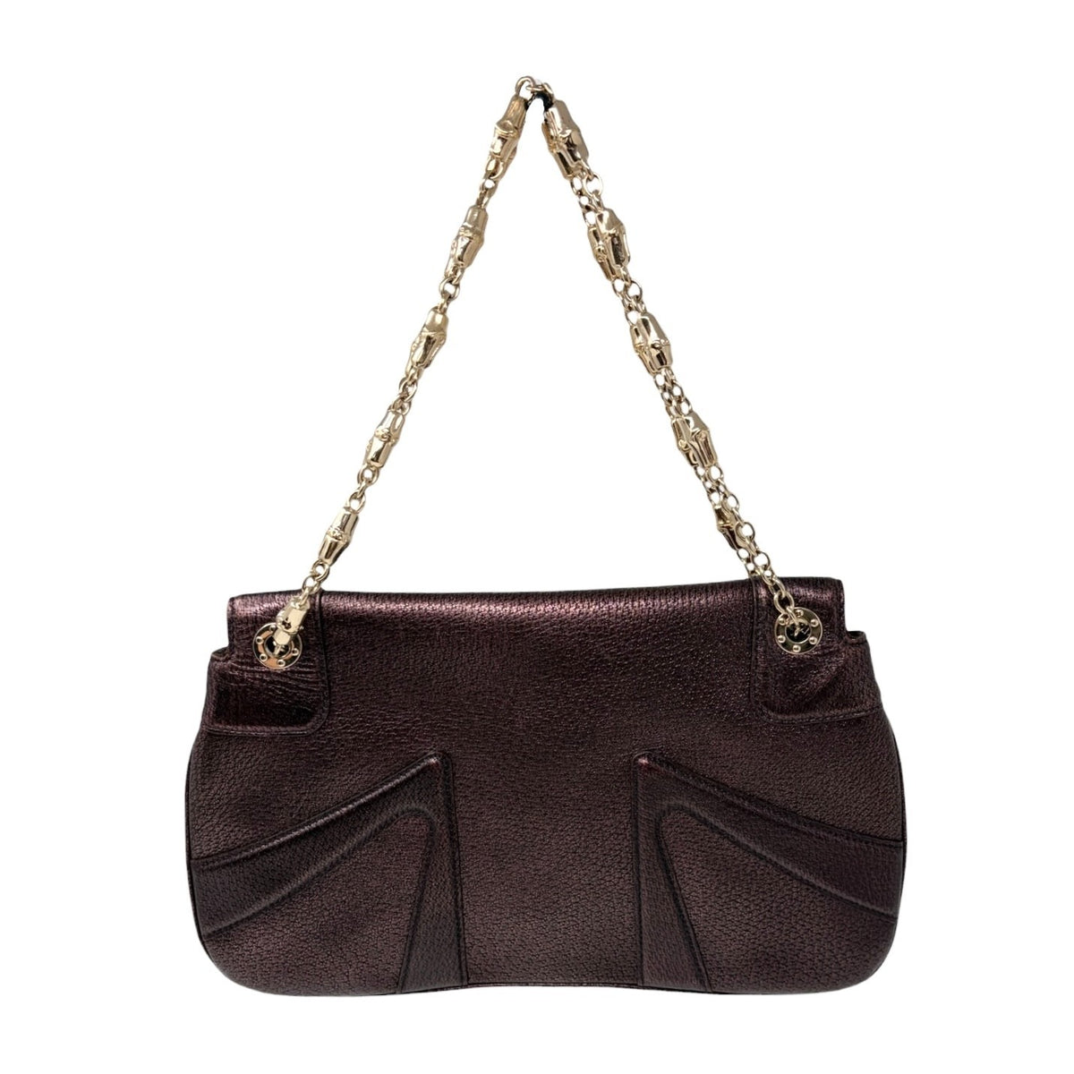 GUCCI Vintage Limited Edition Tom Ford Dragon Chain Bag Purple Leather 902354