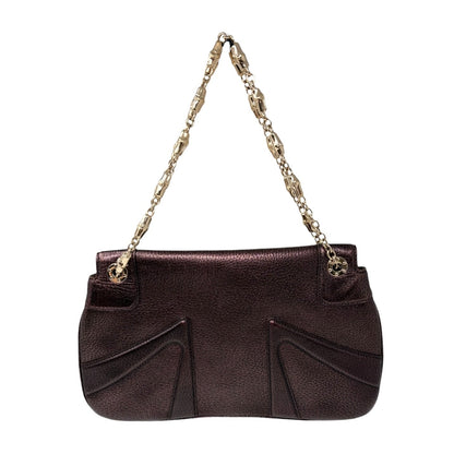 GUCCI Vintage Limited Edition Tom Ford Dragon Chain Bag Purple Leather 902354