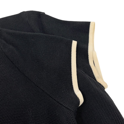 CHANEL Vintage 96C CC Mark Logo Polo Dress #38 One-piece Button Up Black Cotton