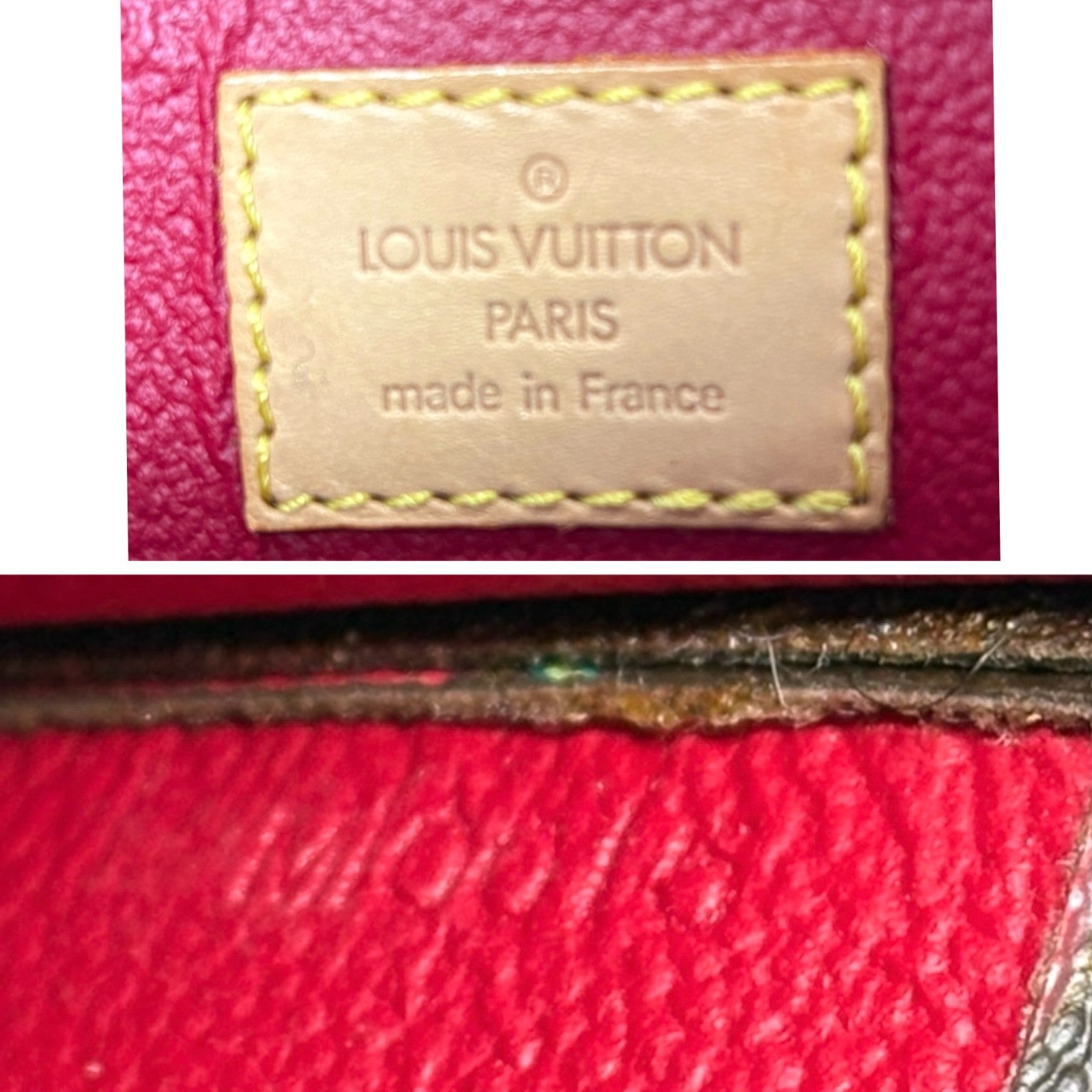 LOUIS VUITTON Vintage M95010 2005 Monogram Cherry Bag Sac Plat Brown Murakami