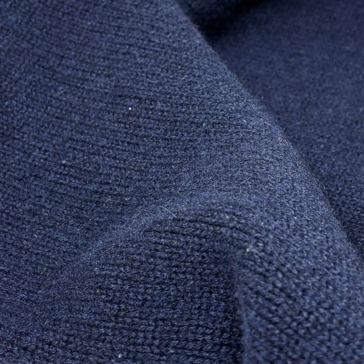 CHANEL Vintage P44576 CC Mark Logo Cashmere Knit Sweater Top #36 Dark Blue Navy