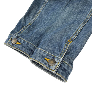 LOUIS VUITTON Vintage Monogram Denim Jacket Pants Set #38 Button Blue Cotton