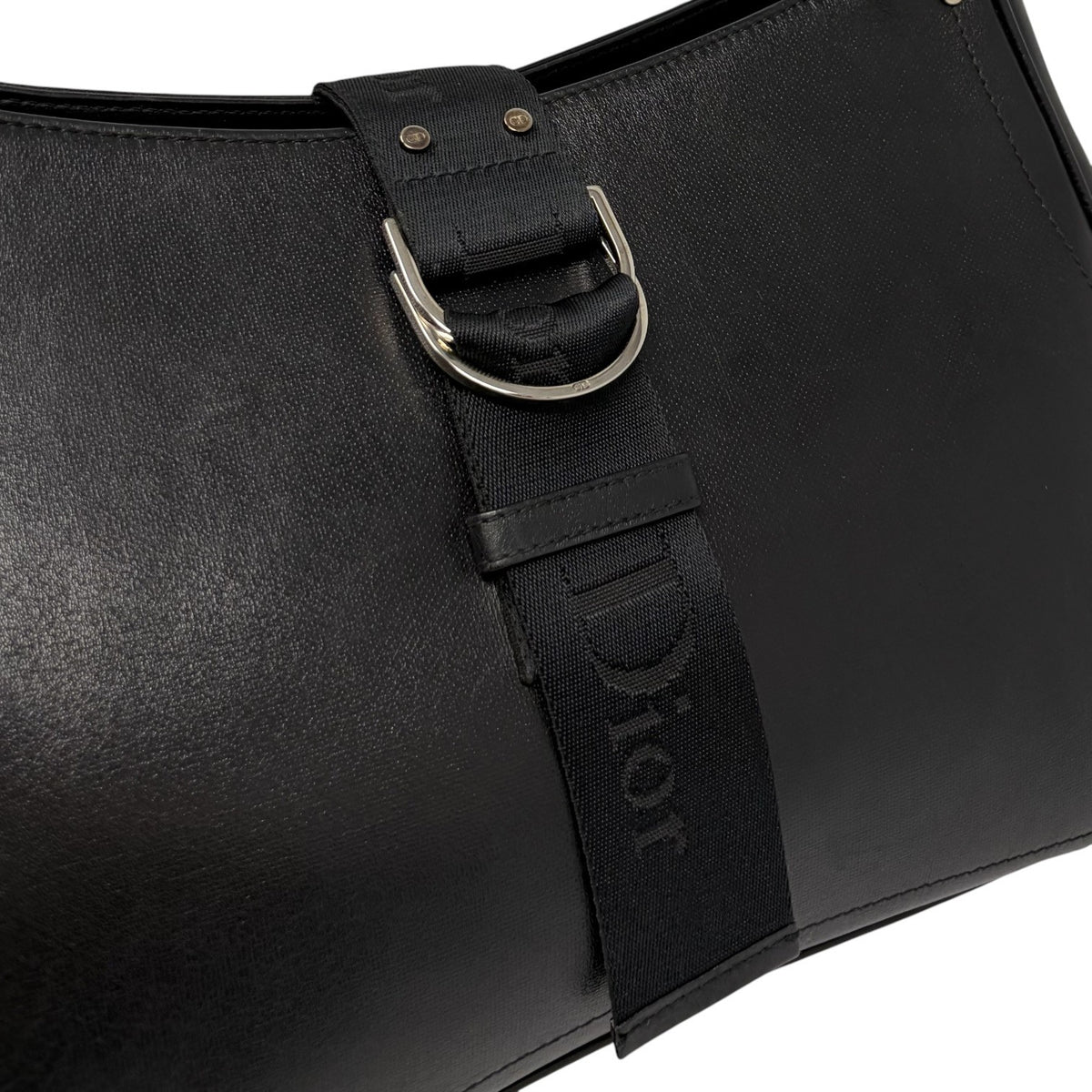 Christian Dior Vintage 2003 Hardcore Shoulder Bag Black Rhinestone 902384