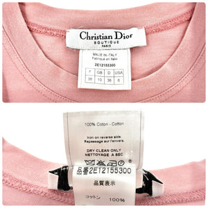 Christian Dior Vintage 2002 J'ADORE Logo Tank Top #38 Pink Yellow Sleeveless
