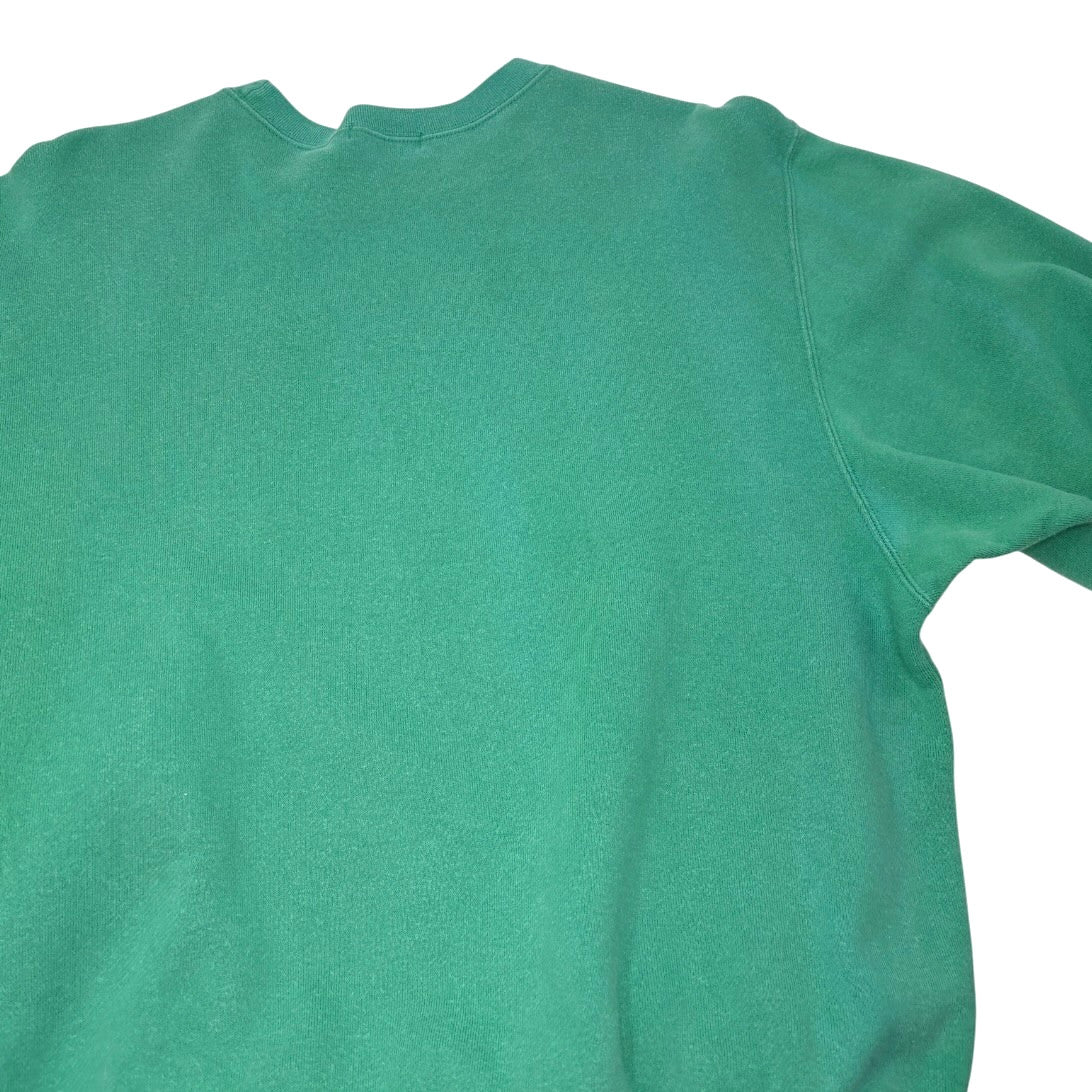 Yves Saint Laurent Vintage Logo Long Sleeve Sweatshirt Top #M  Green 902898