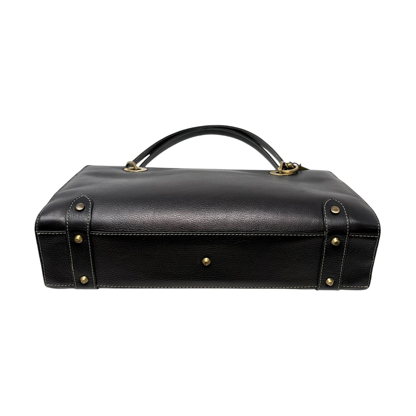 Christian Dior Vintage 2002 East West Lady Dior Shoulder Bag Black 902076