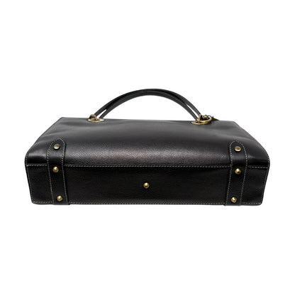 Christian Dior Vintage 2002 East West Lady Dior Shoulder Bag Black 902076