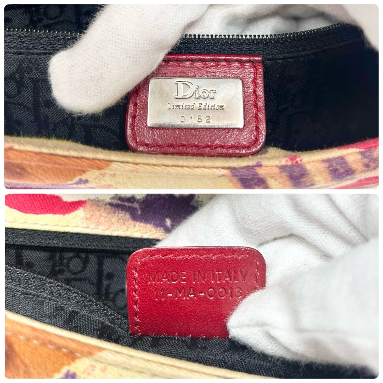 Christian Dior Vintage 2003 Logo Street Chic Columbus Victim Shoulder Bag Red