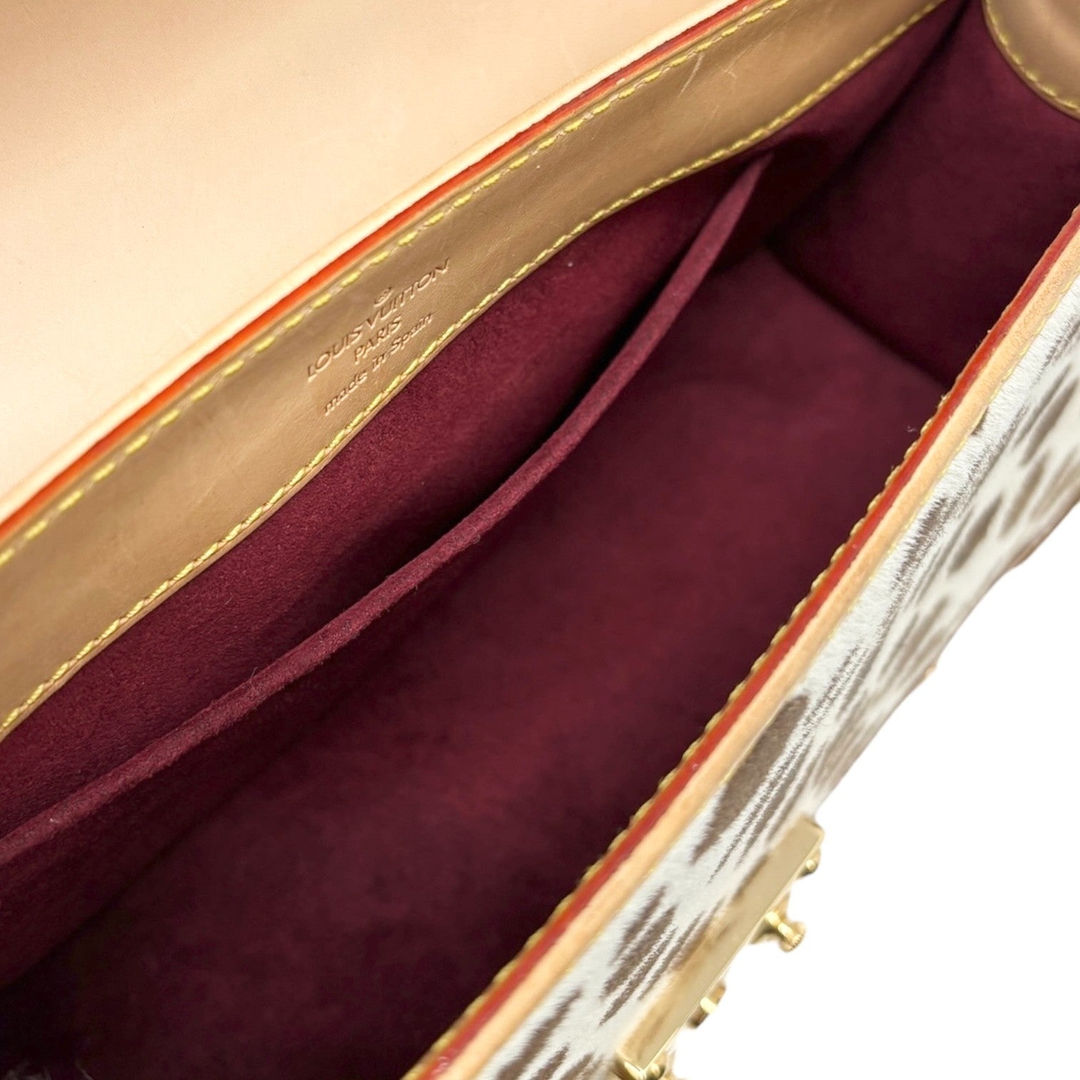 LOUIS VUITTON Vintage Monogram Multicolor Sac Dalmatian Bag Pony Calf Hair