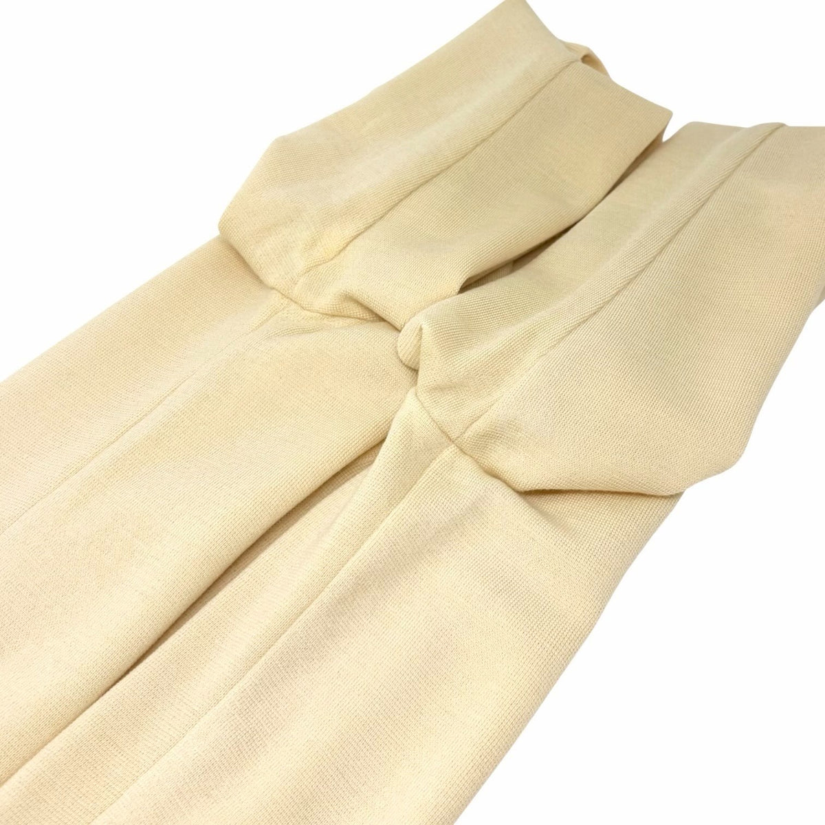 Yves Saint Laurent Vintage YSL Logo Cardigan Sweater Top Cream Gold 902375