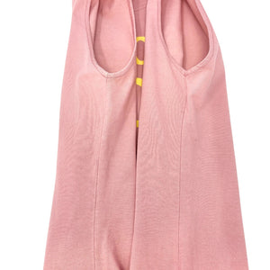 Christian Dior Vintage 2002 J'ADORE Logo Tank Top #38 Pink Yellow Sleeveless