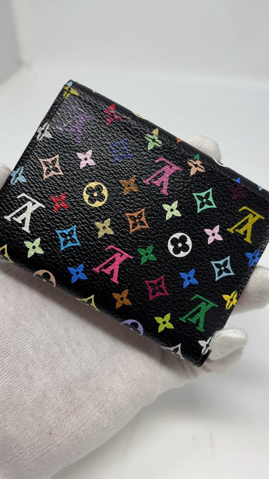LOUIS VUITTON Vintage Monogram Multicolor Envelope Carte de Visite Case