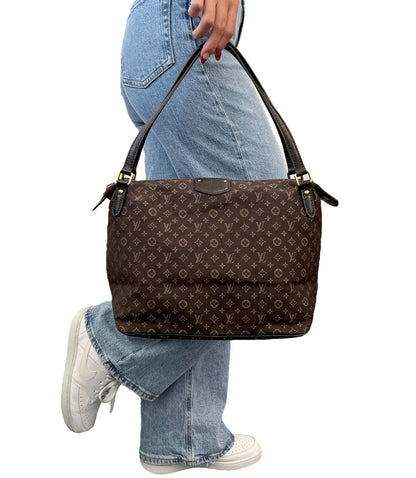 LOUIS VUITTON Vintage LV Monogram Idylle Ballade MM Shoulder Bag Brown 902359