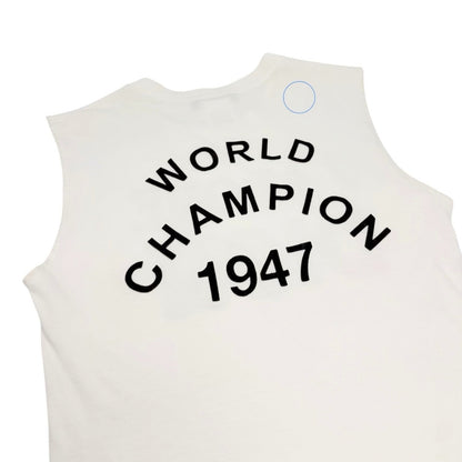 Christian Dior Vintage 2002 J'ADORE Logo Tank Top White Black 902491